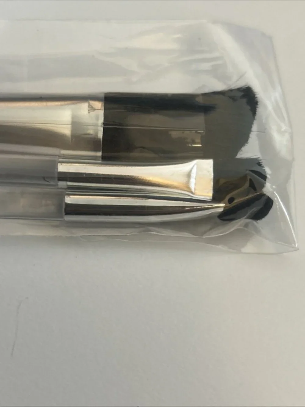 ULTA 3 Pc Travel Makeup clear Handle Brush shadow blush 5